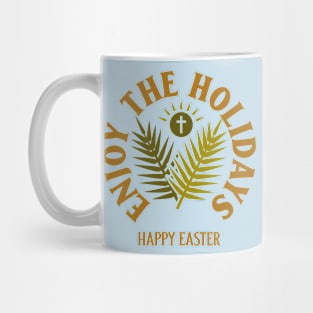 Happy Easter Christian Christianity Church Cross Jesus Faith Mug